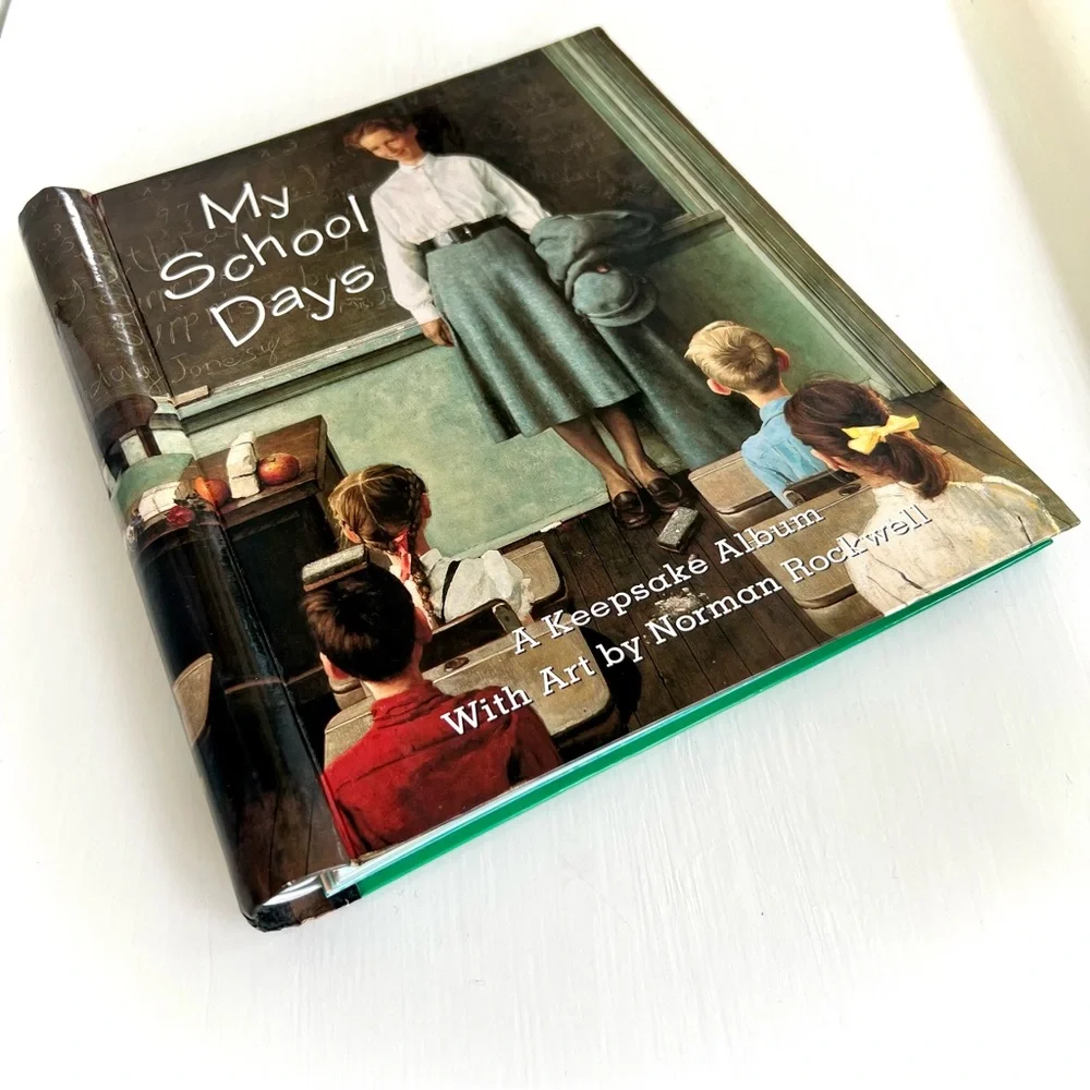 NEW Norman Rockwell My School Days Keepsake Album Preschool to Grade 8 Art Book - Picture 2 of 16